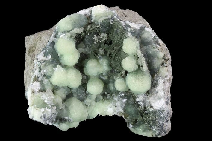 Prehnite Crystal Cluster on Matrix - Connecticut #90967